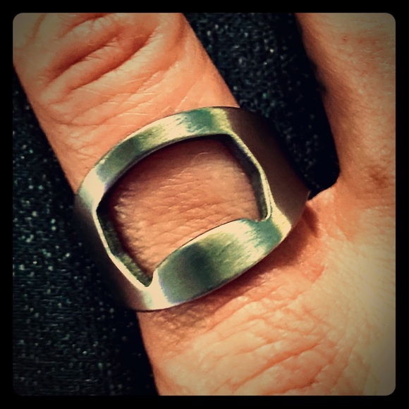 Other - PRICE FIRM!! Stainless Steel Bottle Opener Ring